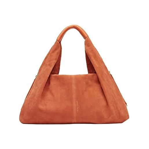 Liebeskind scarlet suede satchel, donna, mandarino scuro, large (hxbxt 25.5cm x 38cm x 13cm)