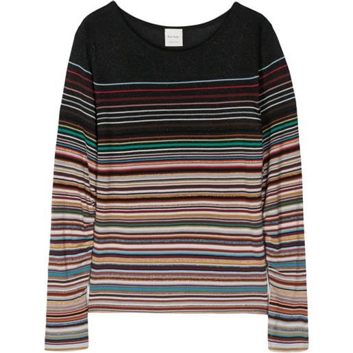 Paul Smith maglione a righe - nero