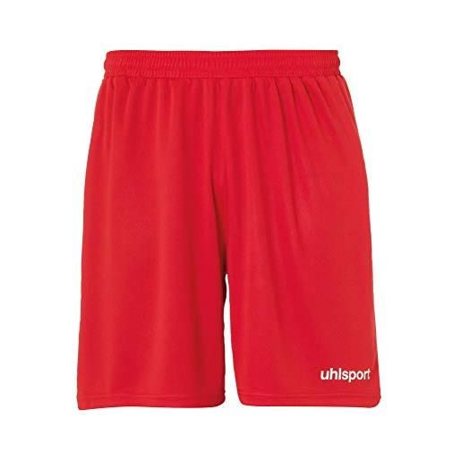 uhlsport center basic shorts, pantaloncini da uomo, colore: rosso, s