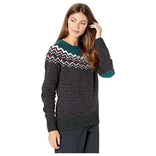 Fjallraven övik knit sweater w maglia, verde (arctic green), m donna