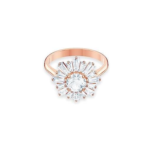 Swarovski 5474917 anello donna acciaio inossidabile, pink, 10