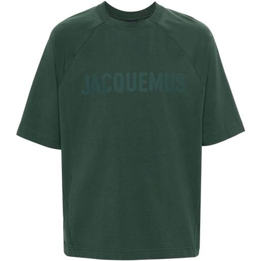 Jacquemus top le t-shirt typo - verde