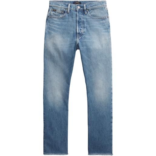 Polo Ralph Lauren jeans crop a vita alta - blu