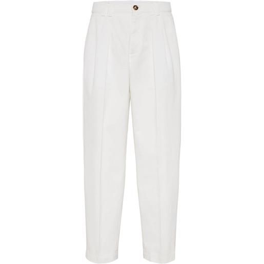 Brunello Cucinelli pantaloni affusolati - bianco