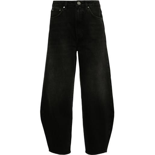TOTEME jeans affusolati con ricamo - nero