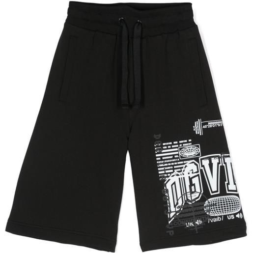 Dolce & Gabbana DGVIB3 shorts con stampa dgvib3 - nero