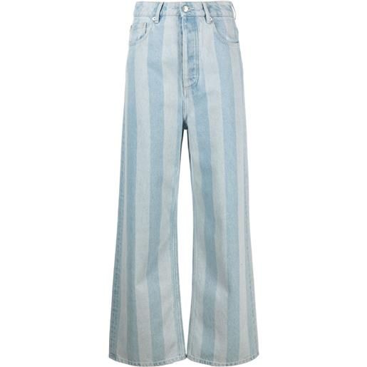 Nanushka jeans a gamba ampia josine - blu