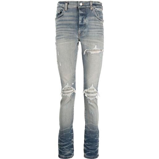 AMIRI jeans slim con effetto vissuto - blu