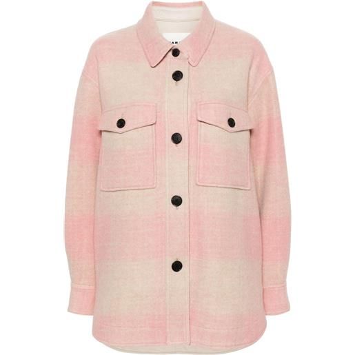 MARANT ÉTOILE cappotto marveli con ricamo - rosa