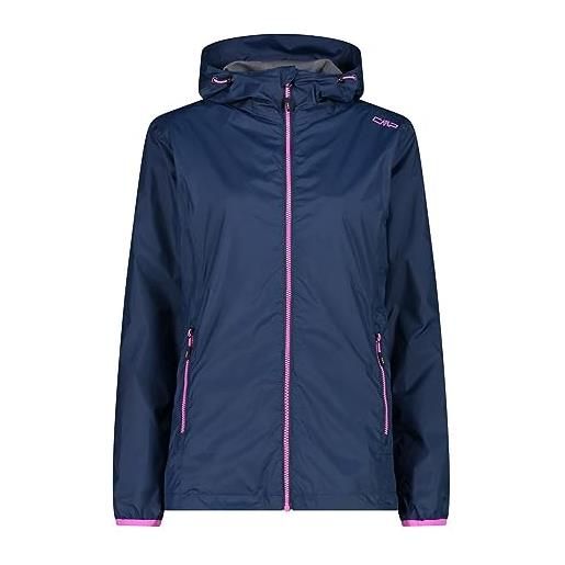CMP - giacca da pioggia da donna con cappuccio fisso, antracite, 44