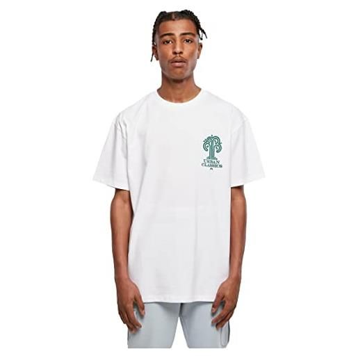 Urban Classics maglietta uomo con logo organic tree t-shirt, bianco, xxxxl