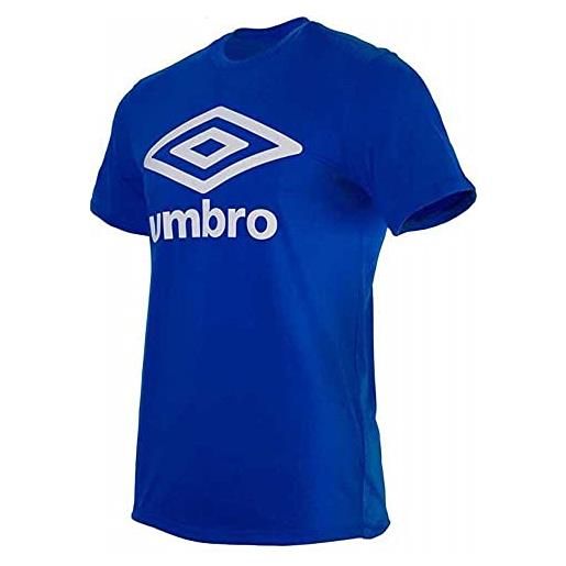Umbro fw large logo cotton tee t-shirt, arancione (turmeric grh), x uomo