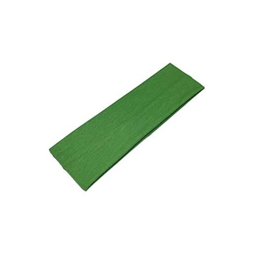 WESTEND CHOICE fascia per capelli kylie da 7 cm di larghezza, tinta unita, elastica, fascia per capelli unisex (verde)