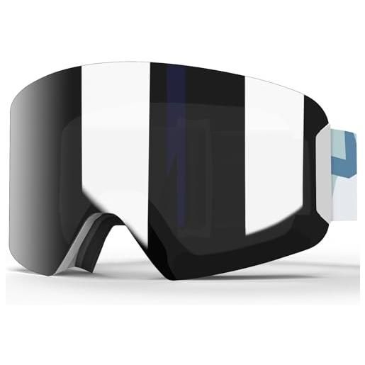 Findway maschera da sci per bambino, occhiali da sci snowboard per ragazzi ragazze età 3 4 5 6 7 8, con protezione uv 100% , antiappannamento, resistenza al vento snowboard occhiali da neve