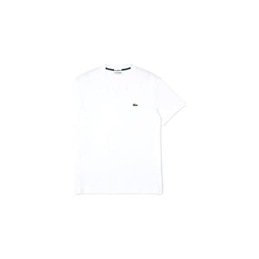 Lacoste th1708 maglietta sportiva a maniche lunghe, blanc (001), 3xl unisex-adulto