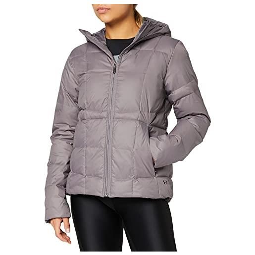 Under Armour down hooded giacca, donna, grigio, xs
