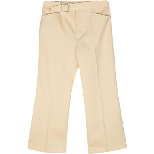 Jil Sander pantaloni crop - giallo