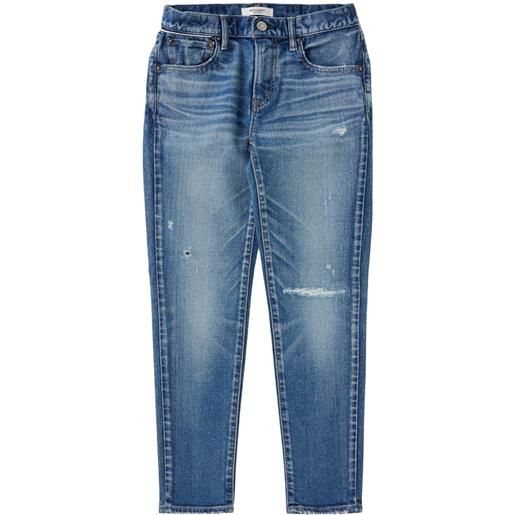 Moussy Vintage jeans skinny a vita bassa - blu