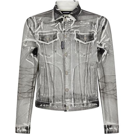 Dsquared2 giacca denim - grigio