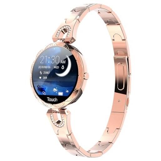 findtime orologio da donna in acciaio impermeabile con cardiofrequenzimetro e fitness per android e ios ip68 impermeabile