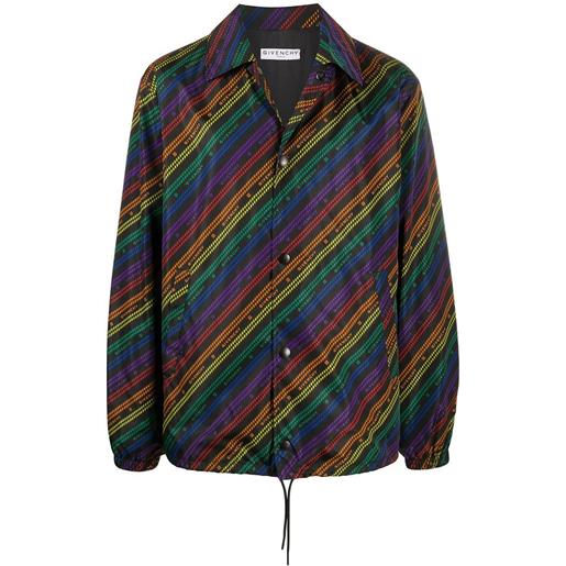 Givenchy giacca di nylon con catena arcobaleno