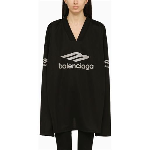 Balenciaga t-shirt 3b sports icon nera