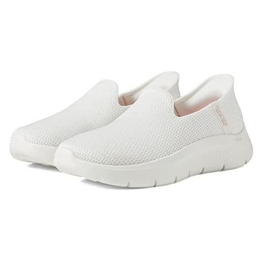 Skechers go walk flex slip-ins-relish, scarpe da ginnastica donna, bianco crema, 41 eu larga