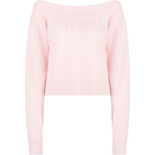 Balmain maglione con maniche lunghe - rosa