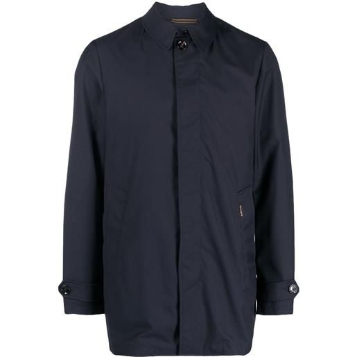 Moorer giacca-camicia con bottoni - blu