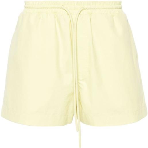Nanushka shorts con vita elasticizzata - giallo