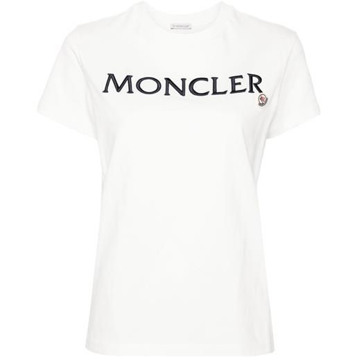 Moncler t-shirt con ricamo - bianco