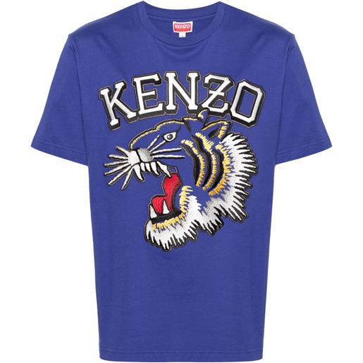 Kenzo t-shirt tiger varsity - blu