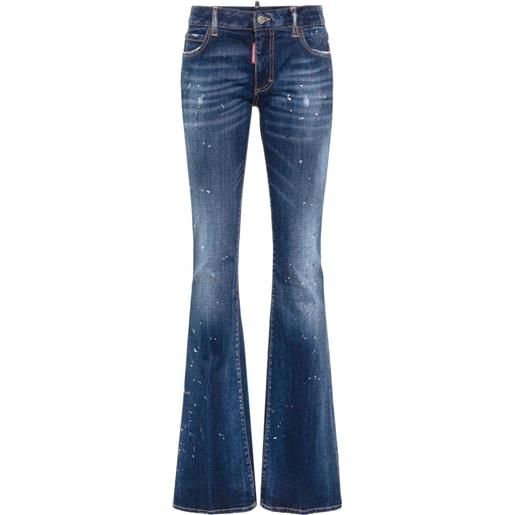 Dsquared2 jeans svasati a vita media - blu
