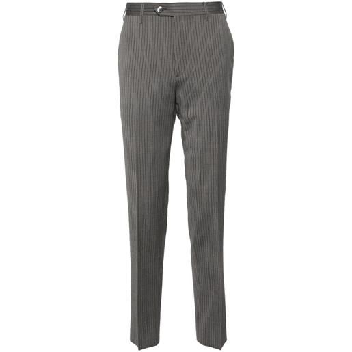 Corneliani pantaloni sartoriali a righe - grigio