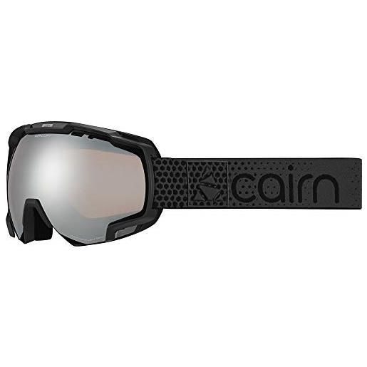 Cairn - occhiali da sci mercury - adulti - lente panoramica, categoria 3 con trattamento flash, protezione uv 100% , anti-appannamento