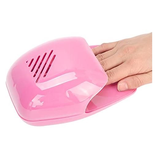 Ausla ventilatore per unghie asciugatore per gel con ventola di raffreddamento per smalto per unghie normale asciugacapelli per unghie ad asciugatura rapida per unghie dei piedi (rosa)
