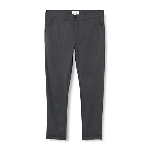 CASUAL FRIDAY portman 2.0 pinstriped-pantaloni eleganti da uomo, grigio scuro mélange, 33w x 32l