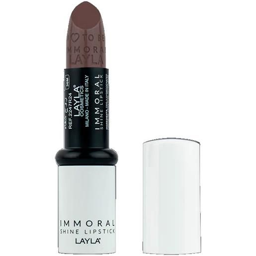 LAYLA COSMETICS Srl layla rossetto immoral shine lipstick n. 33 unwrap me __+1coupon__