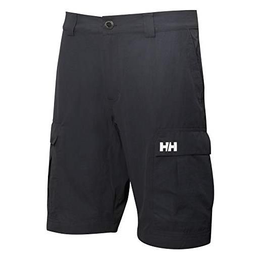 Helly Hansen uomo pantaloncini hh cargo asciugatura rapida, 42, ebano
