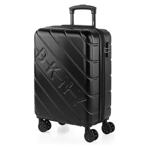 DKNY - valigia 55x40x20 trolley bagaglio a mano. Valigie e trolley per i tuoi viaggi in cabina. Trolley bagaglio a mano, nero
