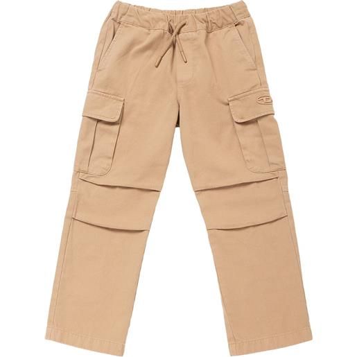 DIESEL KIDS pantaloni cargo in cotone