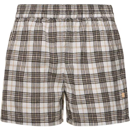 ACNE STUDIOS shorts in twill di cotone check