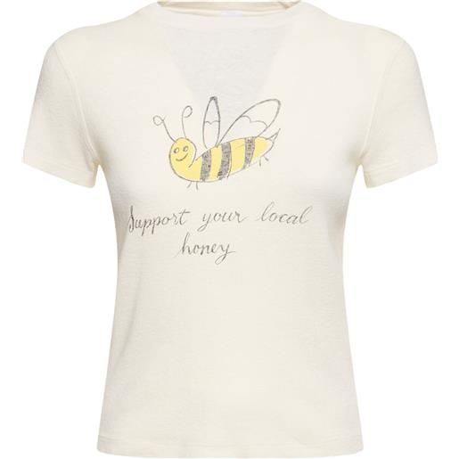 RE/DONE t-shirt in jersey di cotone con stampa