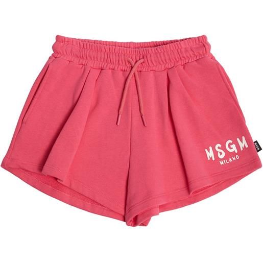 MSGM shorts in felpa di cotone