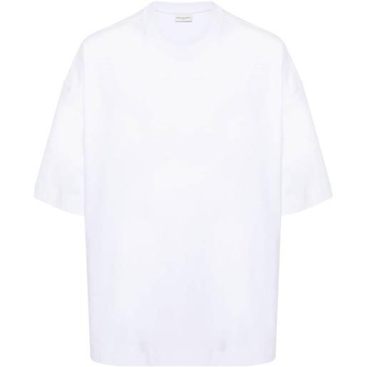 DRIES VAN NOTEN t-shirt con maniche a spalla bassa - bianco