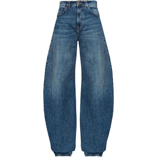 PINKO jeans affusolati a vita media - blu