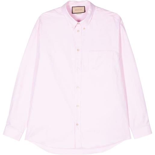 Gucci camicia oxford - rosa