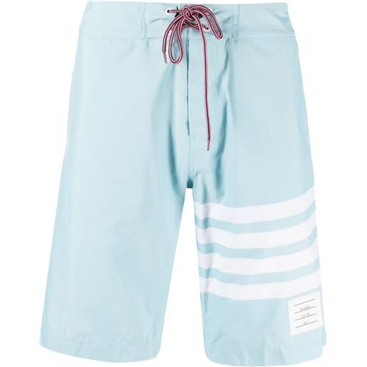 Thom Browne shorts con dettaglio a 4 righe - blu