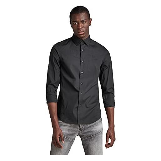 G-STAR RAW men's dressed super slim shirt, nero (dk black d17026-c271-6484), xxl