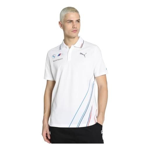 PUMA 2023 bmw m motorsport team polo football soccer t-shirt maglia (white)